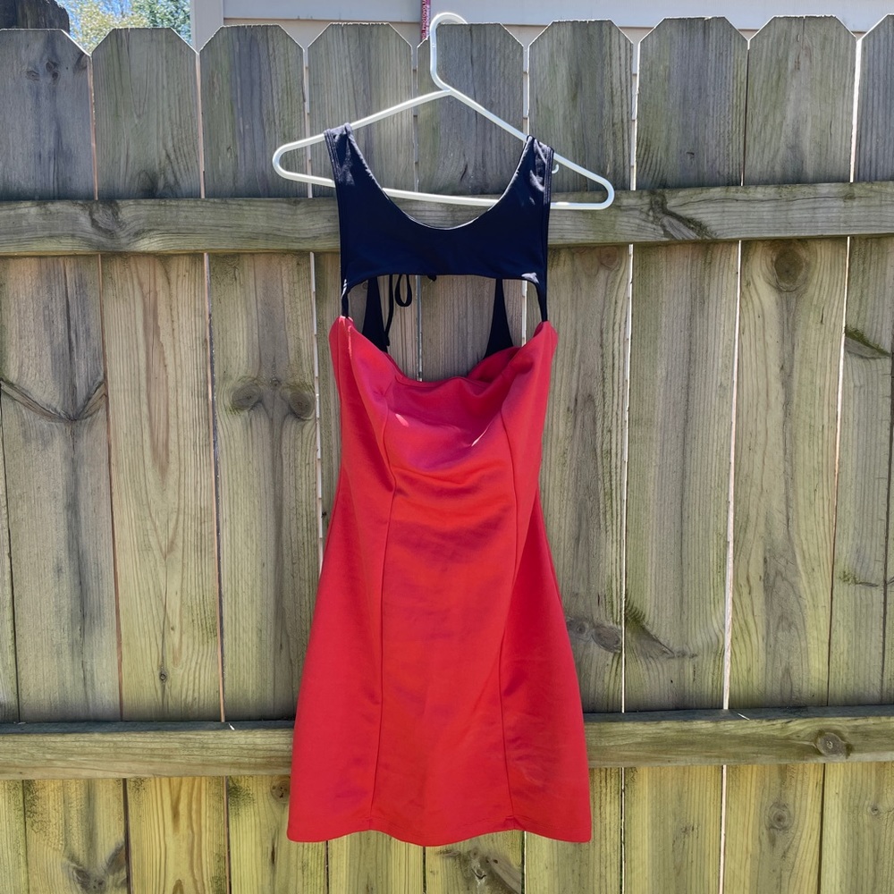 Black and red mini dress!